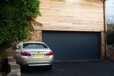 insulated modern garage door
